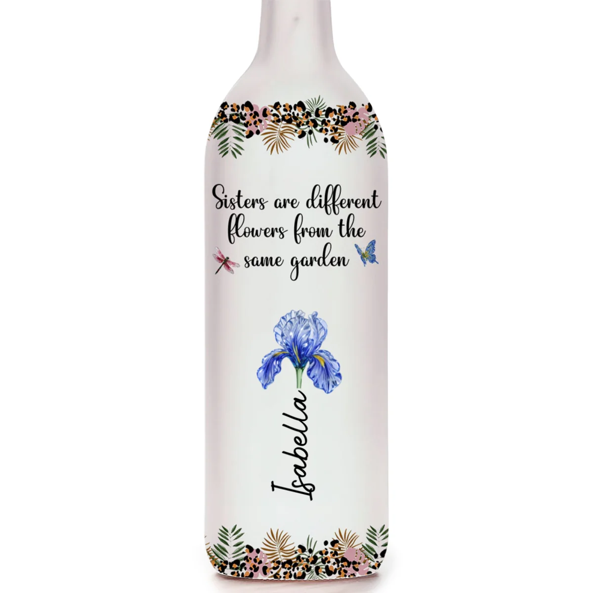 You Are My Soul Sister Flower - Personalized Custom Bottle Lamp - Image 6