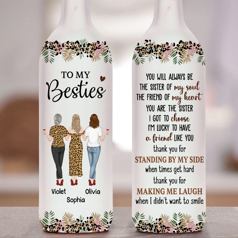 You Are My Soul Sister - Personalized Custom Bottle Lamp - Image 3