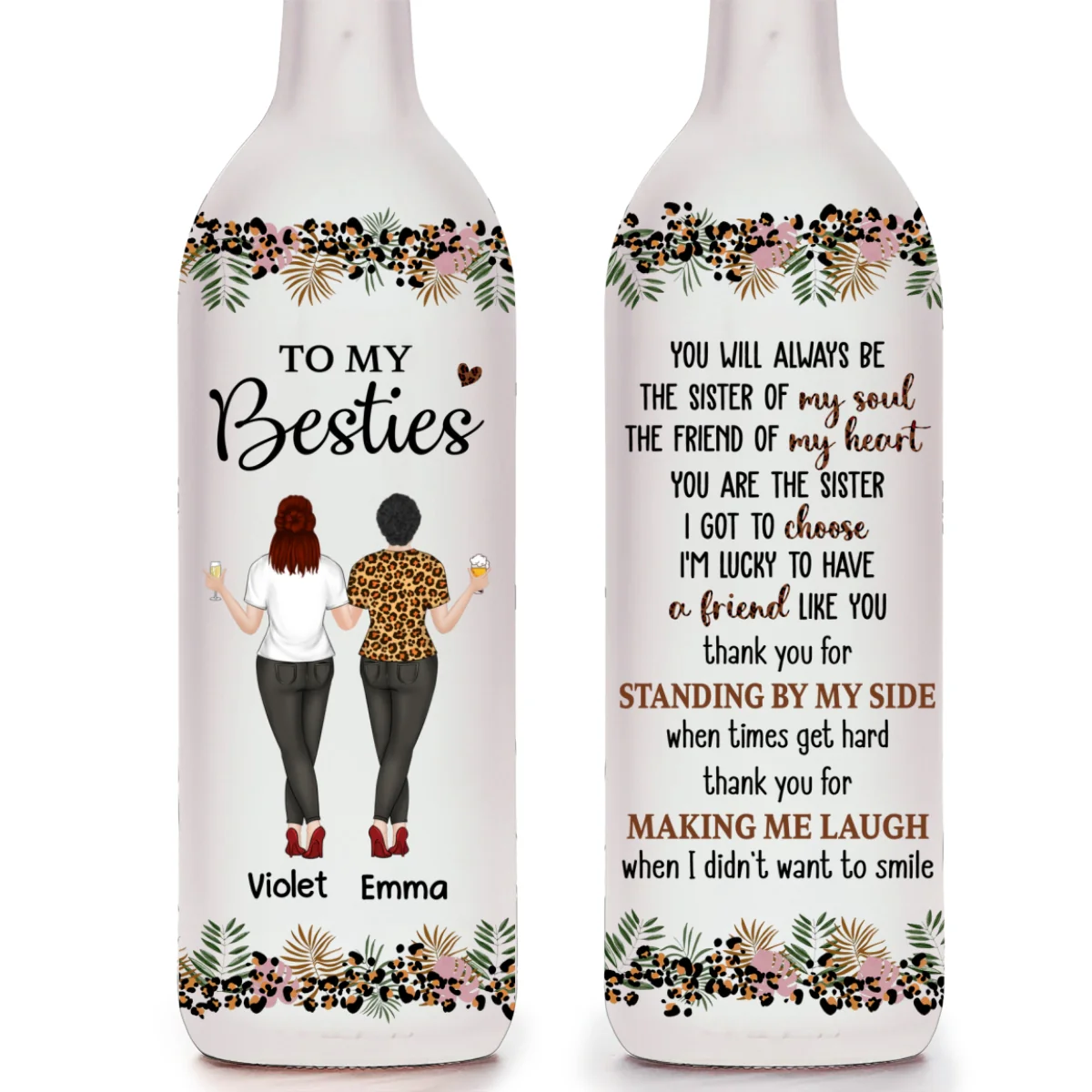You Are My Soul Sister - Personalized Custom Bottle Lamp - Image 6
