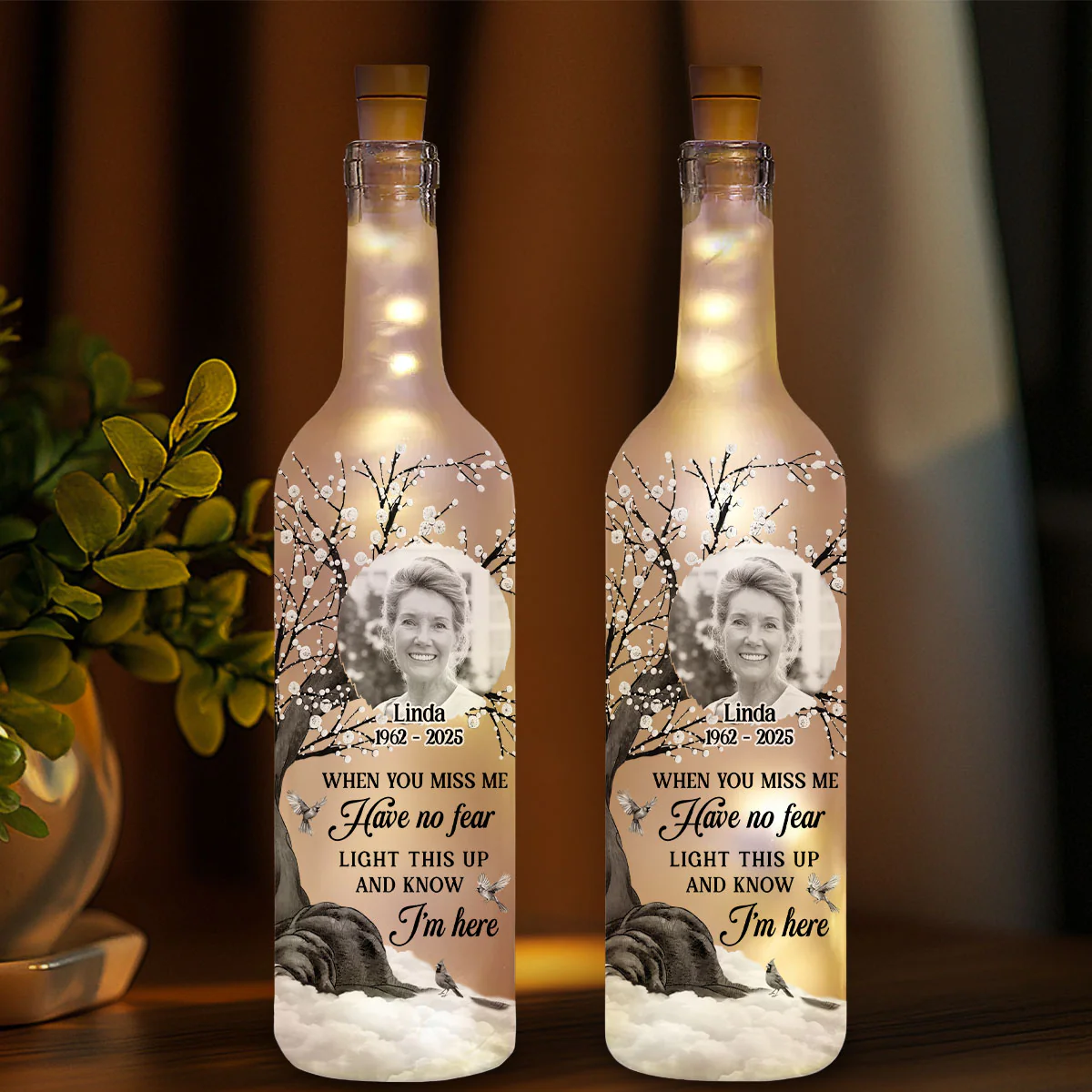 Have No Fear - Personalized Custom Bottle Lamp
