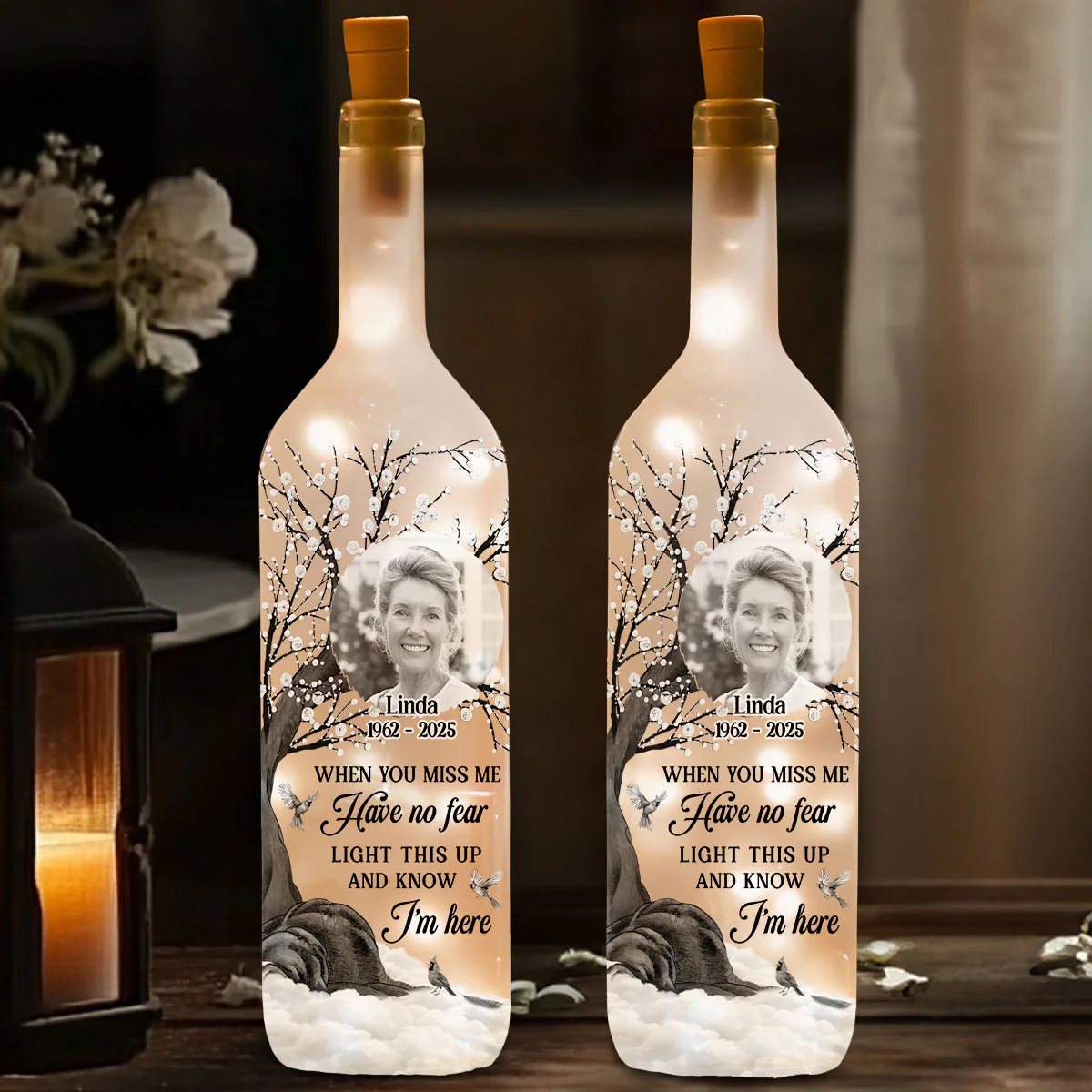 Have No Fear - Personalized Custom Bottle Lamp - Image 2