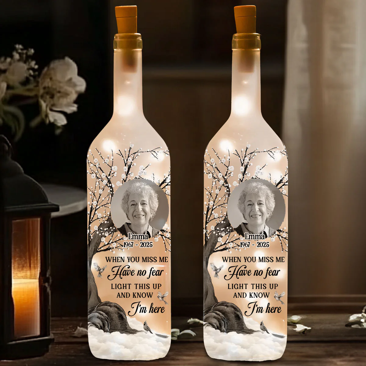 Have No Fear - Personalized Custom Bottle Lamp - Image 3