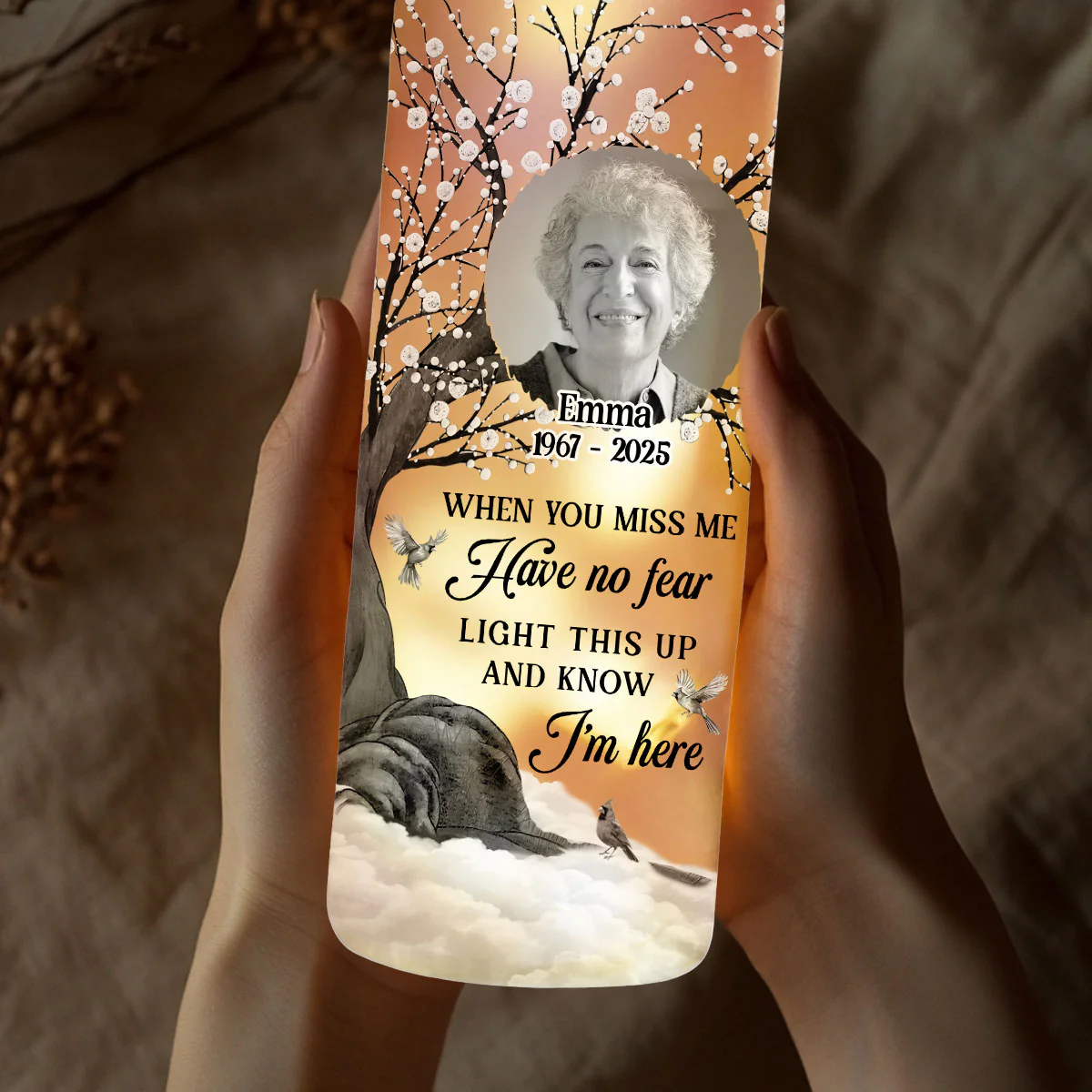 Have No Fear - Personalized Custom Bottle Lamp - Image 4
