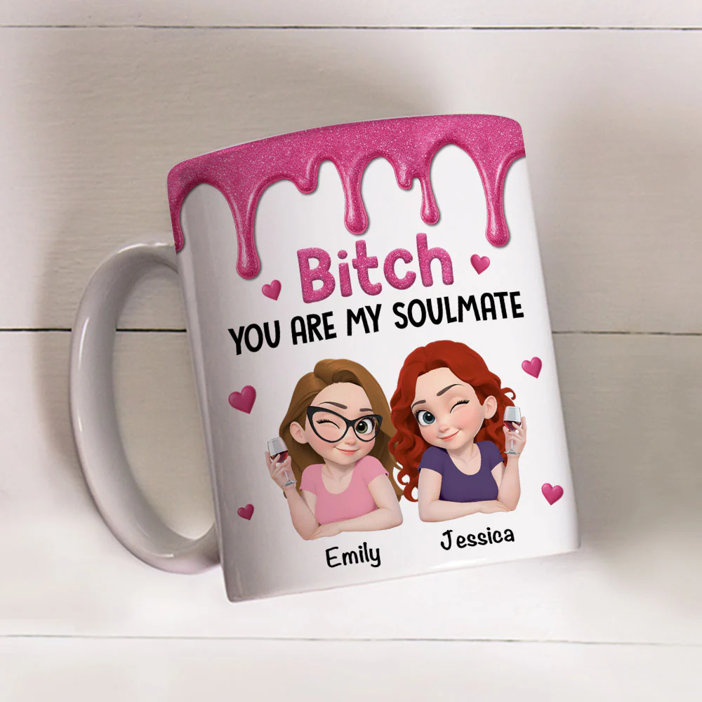 You Are My Soulmate - Personalized Custom Coffee Mug - Image 3