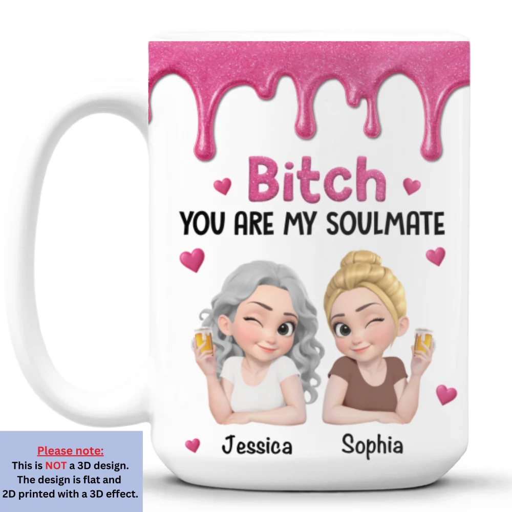 You Are My Soulmate - Personalized Custom Coffee Mug - Image 9