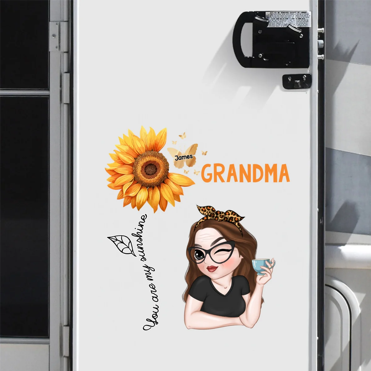 You Are My Sunshine Grandma - Personalized Custom Decal - Image 6