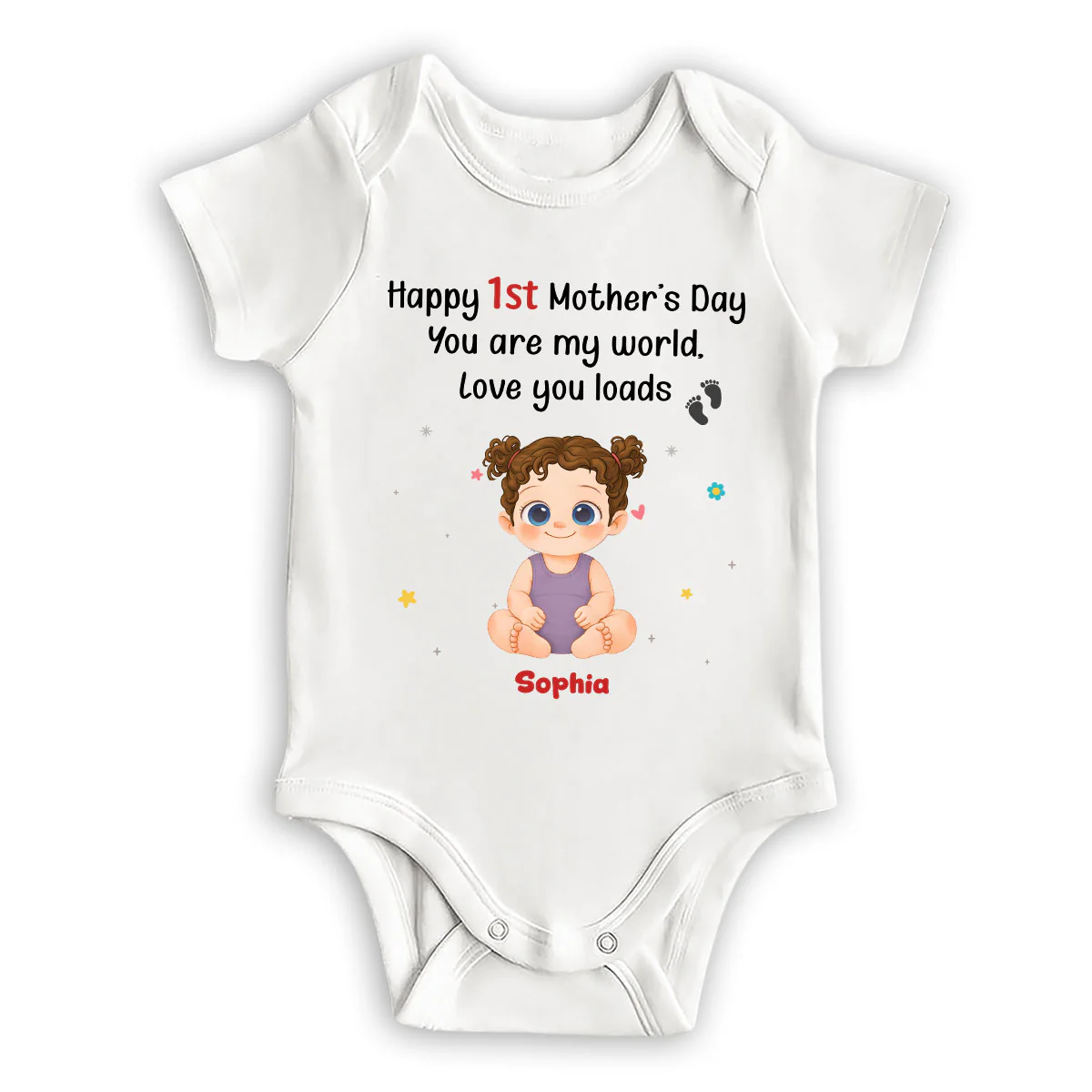 You Are My World - Personalized Custom Baby Onesie