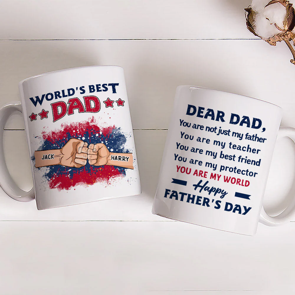You Are My World - Personalized Custom Coffee Mug - Image 2
