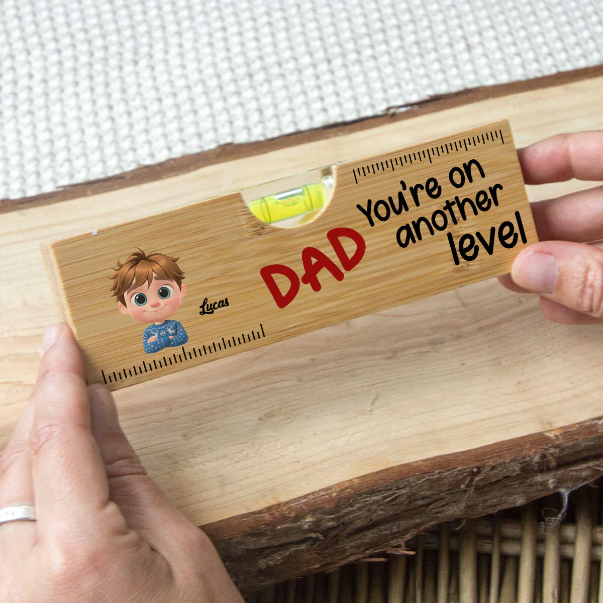 You Are On Another Level Christmas - Personalized Custom Wooden Spirit Level Bottle Opener - Image 2