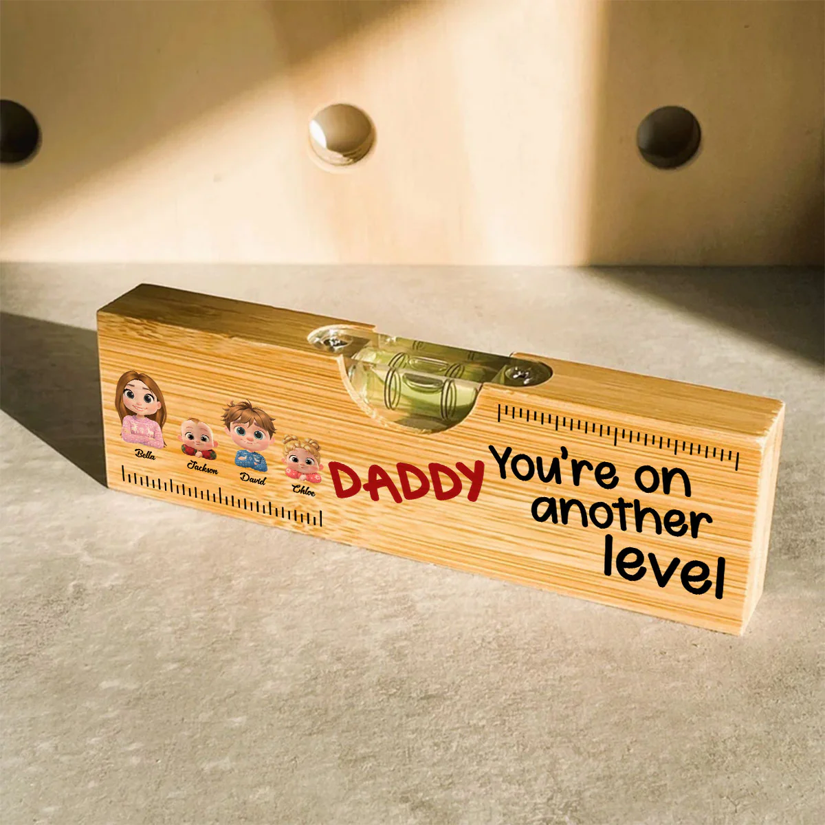 You Are On Another Level Christmas - Personalized Custom Wooden Spirit Level Bottle Opener - Image 4