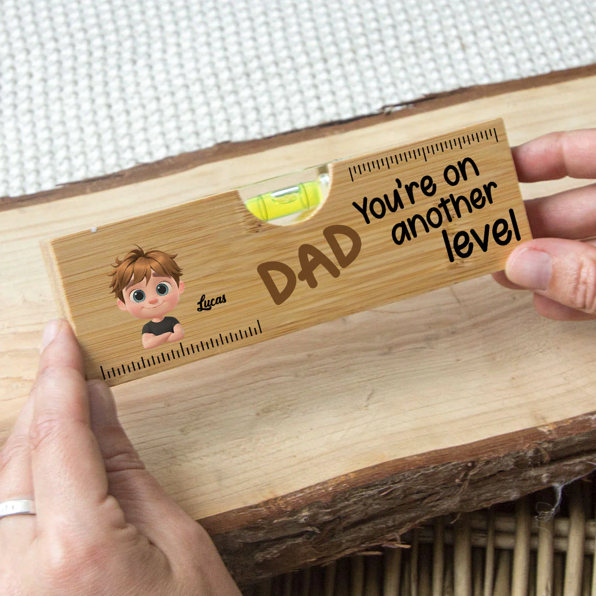 You Are On Another Level - Personalized Custom Wooden Spirit Level Bottle Opener - Image 2