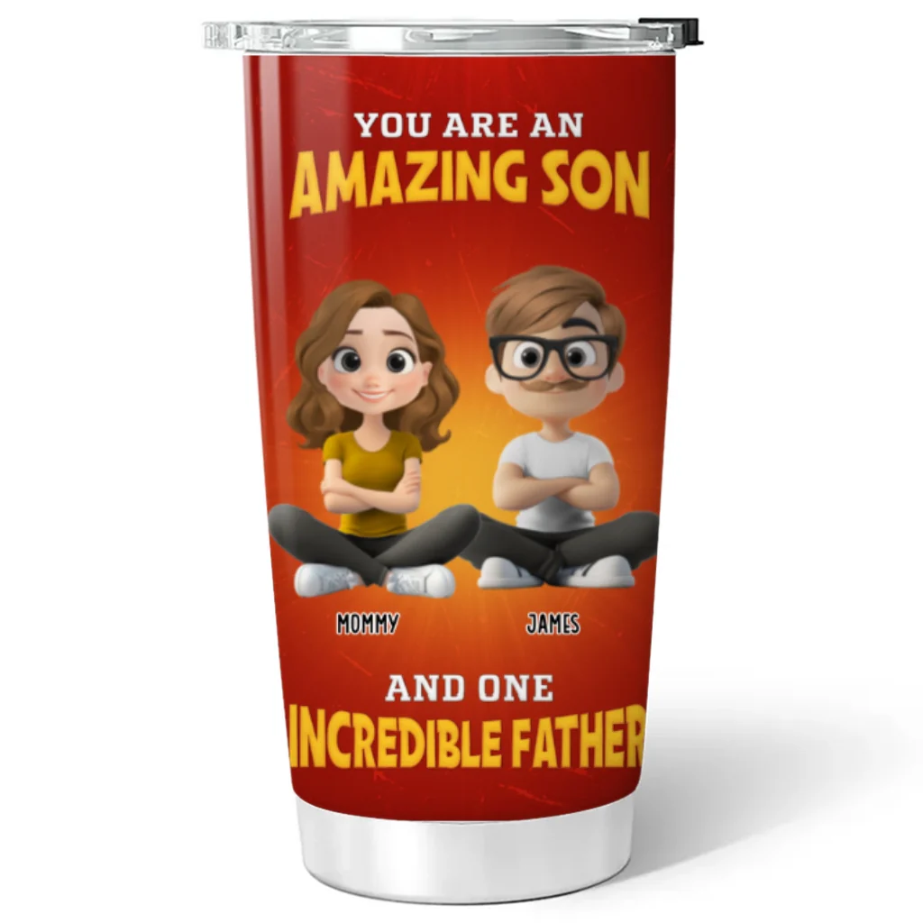 You Are Perfect Dad - Personalized Custom Tumbler - Image 6