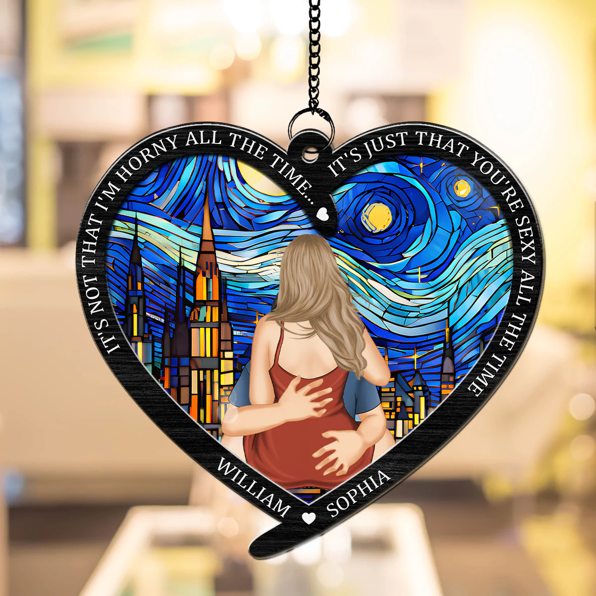 You Are Sexy All The Time - Personalized Custom Suncatcher - Image 2