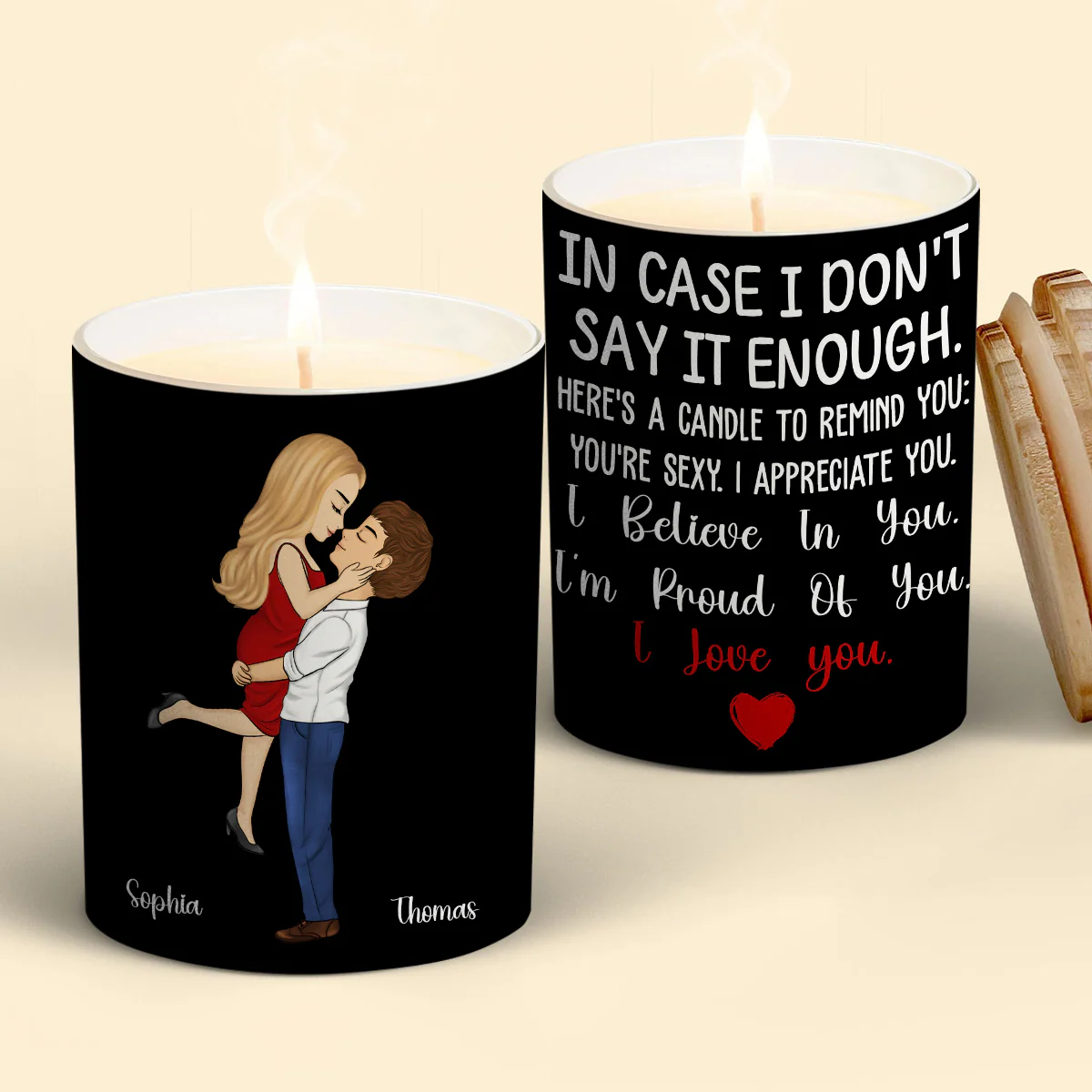 You Are Sexy, I Appreciate You - Personalized Custom Candle - Image 3