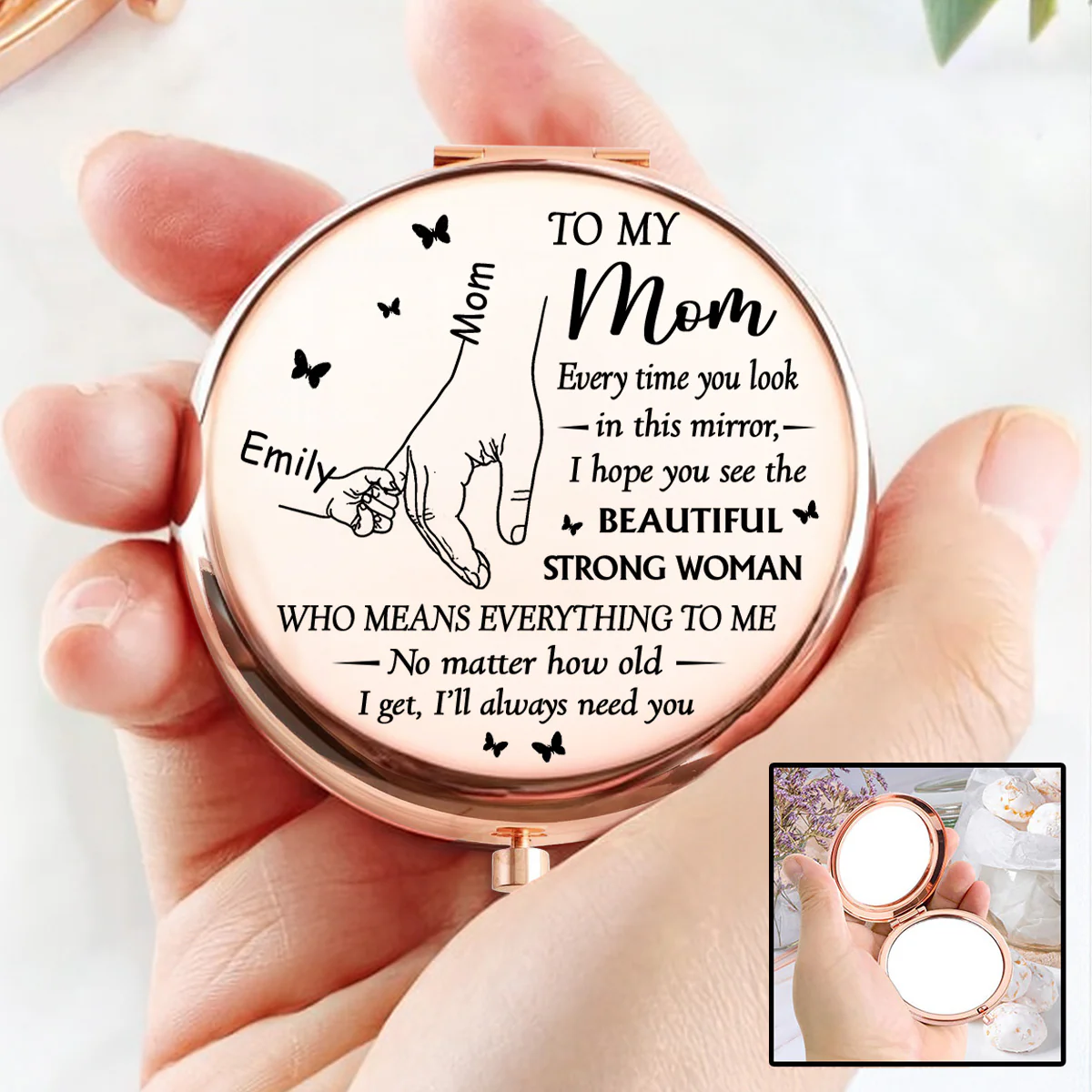 You Are So Beautiful - Personalized Custom Compact Mirror