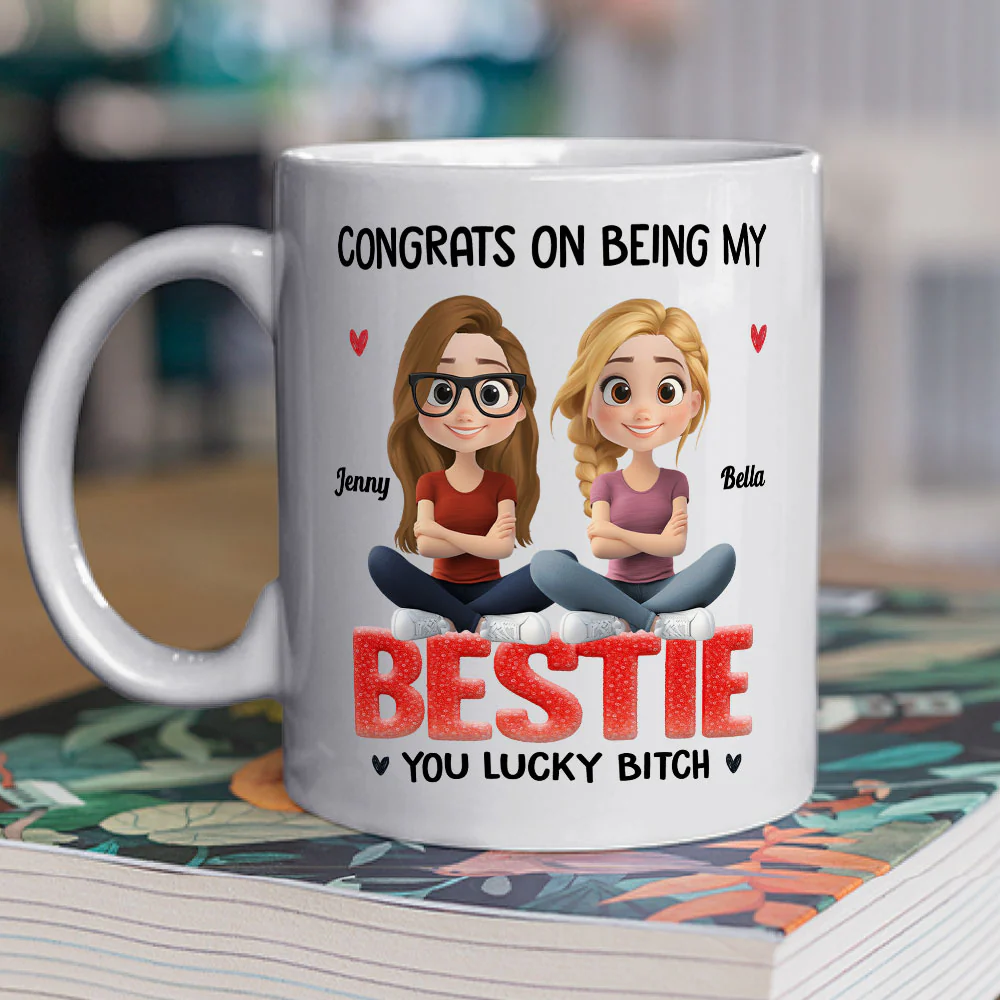 You Are So Lucky - Personalized Custom Coffee Mug - Image 2