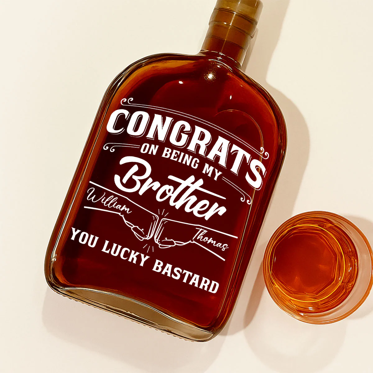 You Are So Lucky - Personalized Custom Spirits Decanter - Image 2