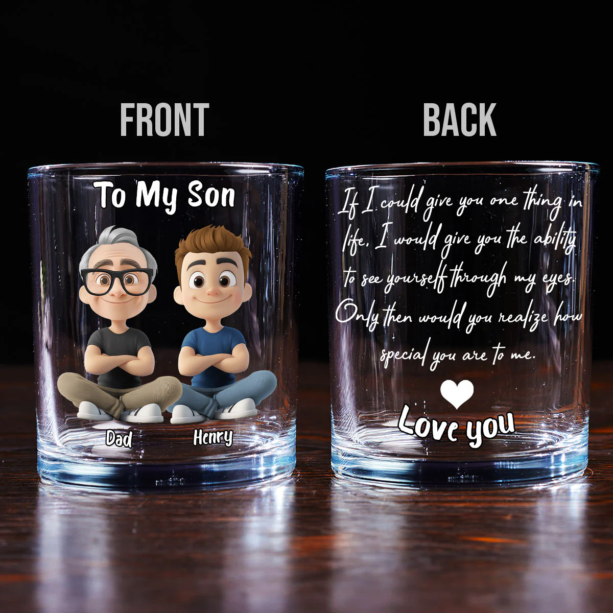 You Are Special - Personalized Custom Whiskey Glass  - Image 3