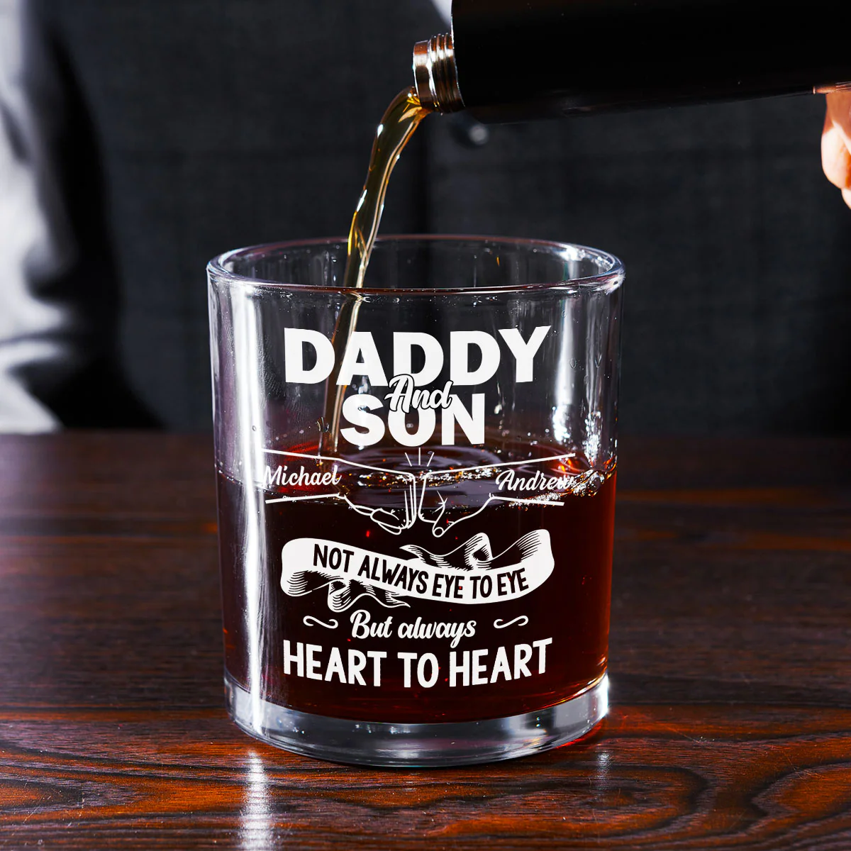 You Are The Best - Personalized Custom Whiskey Glass - Image 3