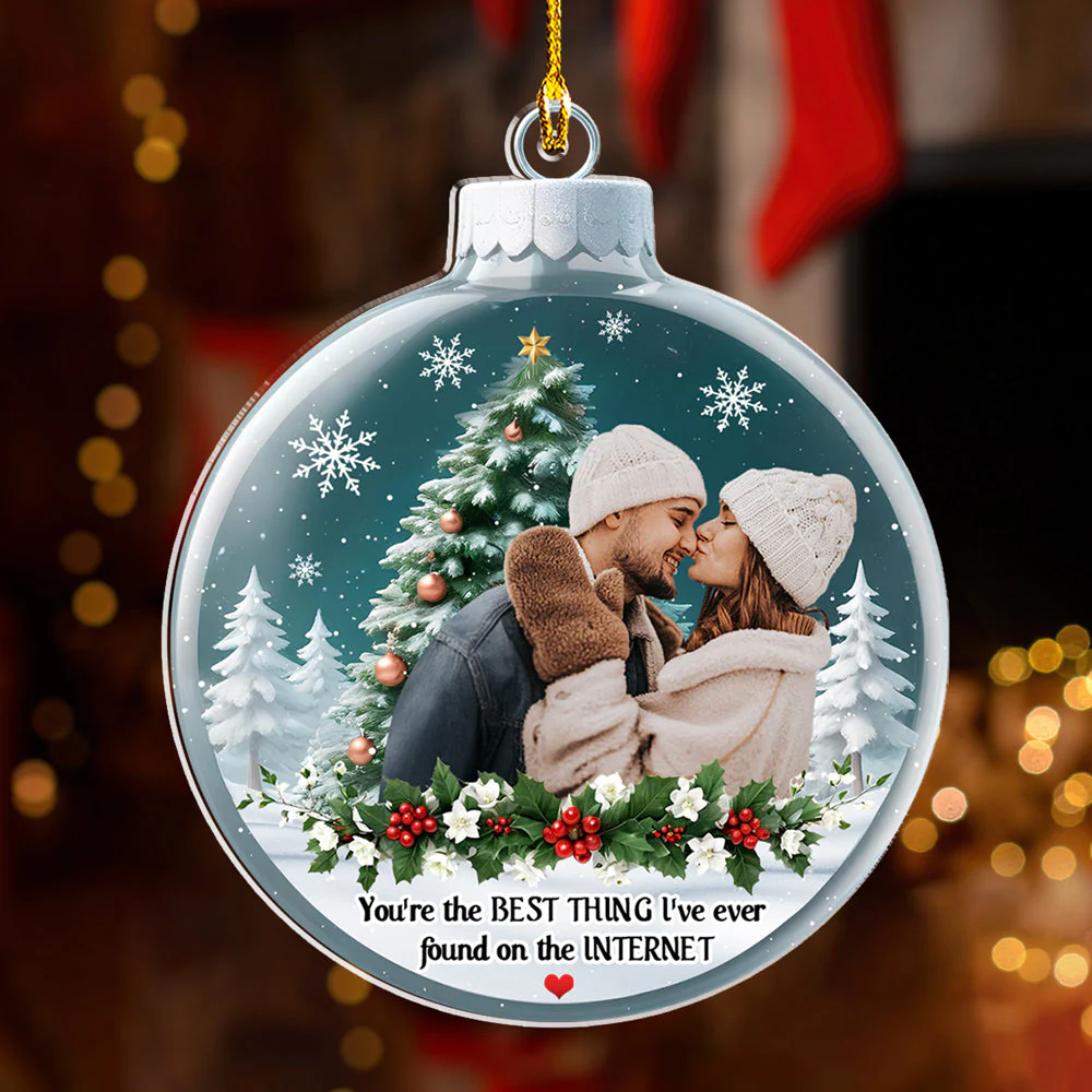 You Are The Best Thing About Me - Personalized Custom Acrylic Ornament - Image 3