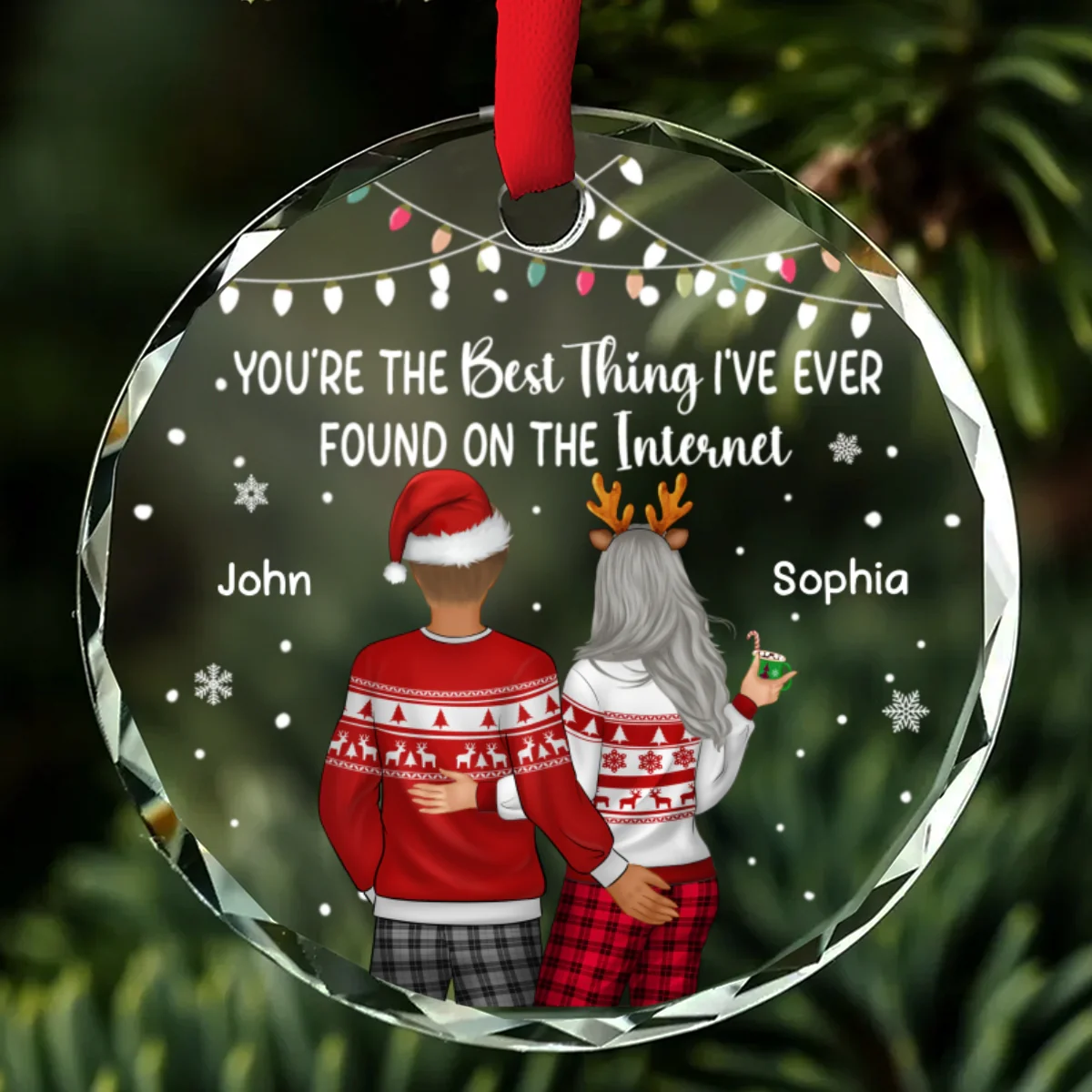 You Are The Best Thing - Personalized Custom Glass Ornament - Image 5