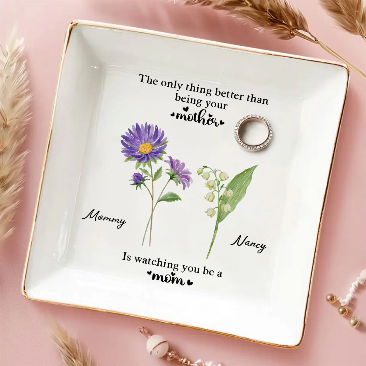 You Are The Best Thing - Personalized Custom Jewelry Dish - Image 5