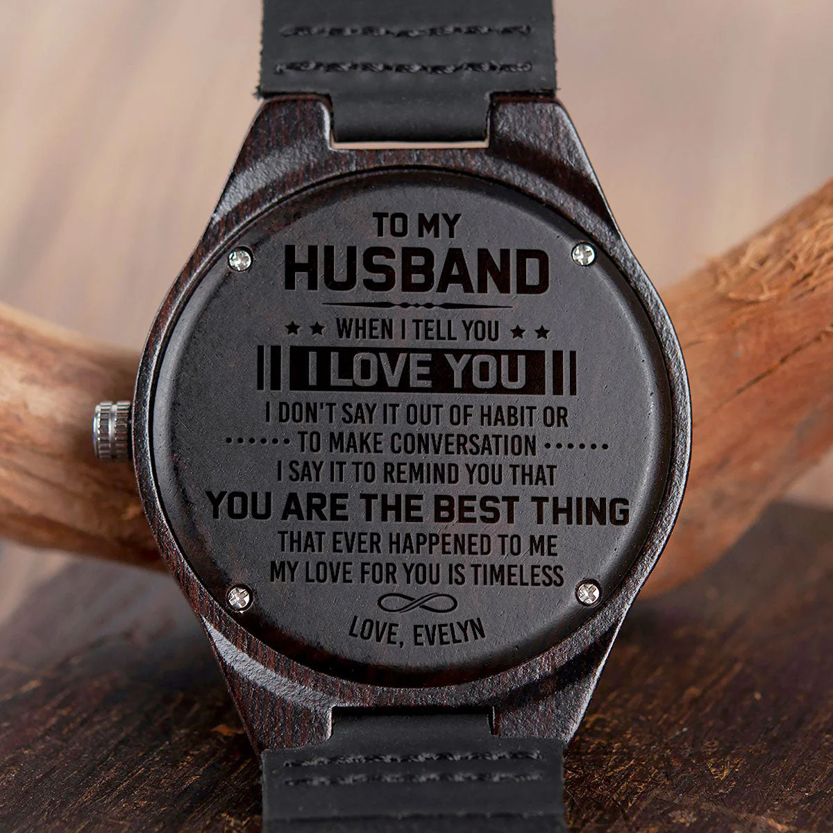 You Are The Best Thing - Personalized Custom Wood Watch - Image 6