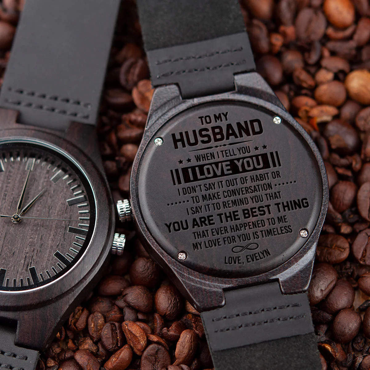 You Are The Best Thing - Personalized Custom Wood Watch - Image 7