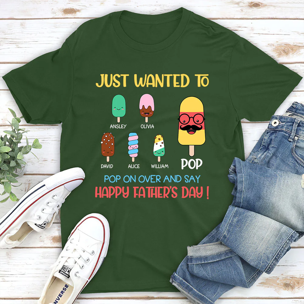 You Are The Coolest Pop - Personalized Custom Shirt - Image 2