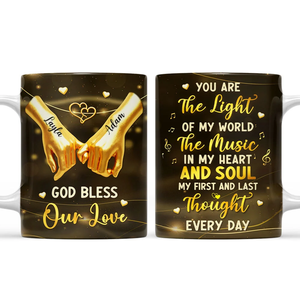 You Are The Light Of My World - Personalized Custom Coffee Mug - Image 7