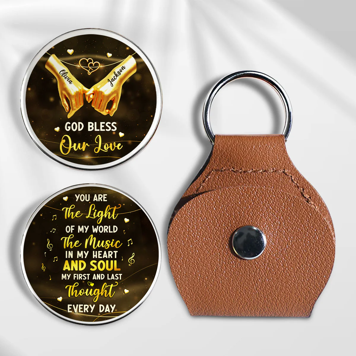 You Are The Light Of My World - Personalized Custom Pocket Hug