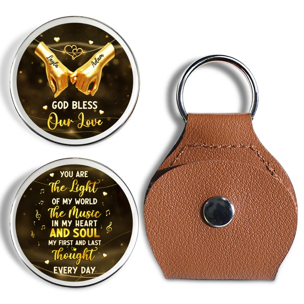 You Are The Light Of My World - Personalized Custom Pocket Hug - Image 6
