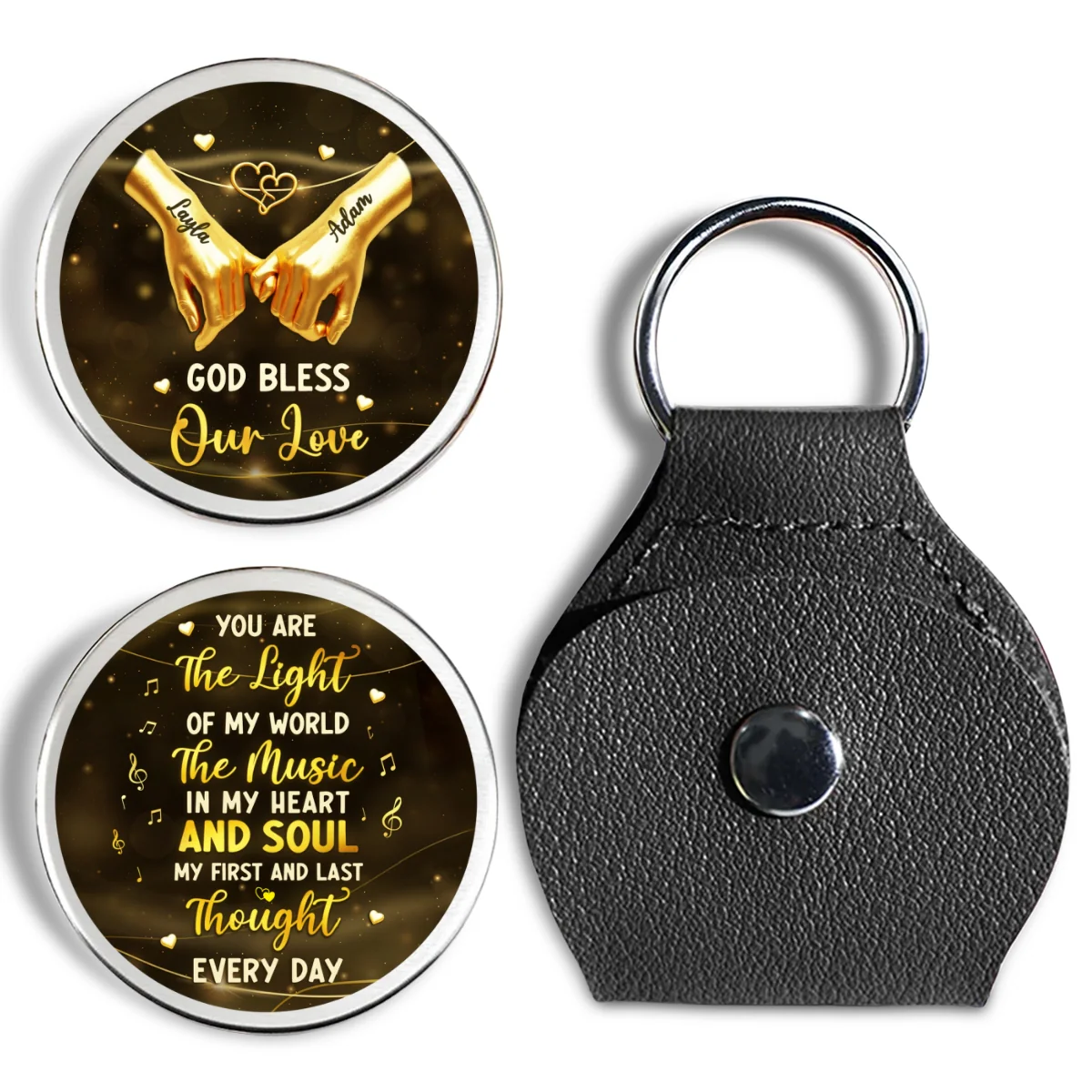You Are The Light Of My World - Personalized Custom Pocket Hug - Image 7