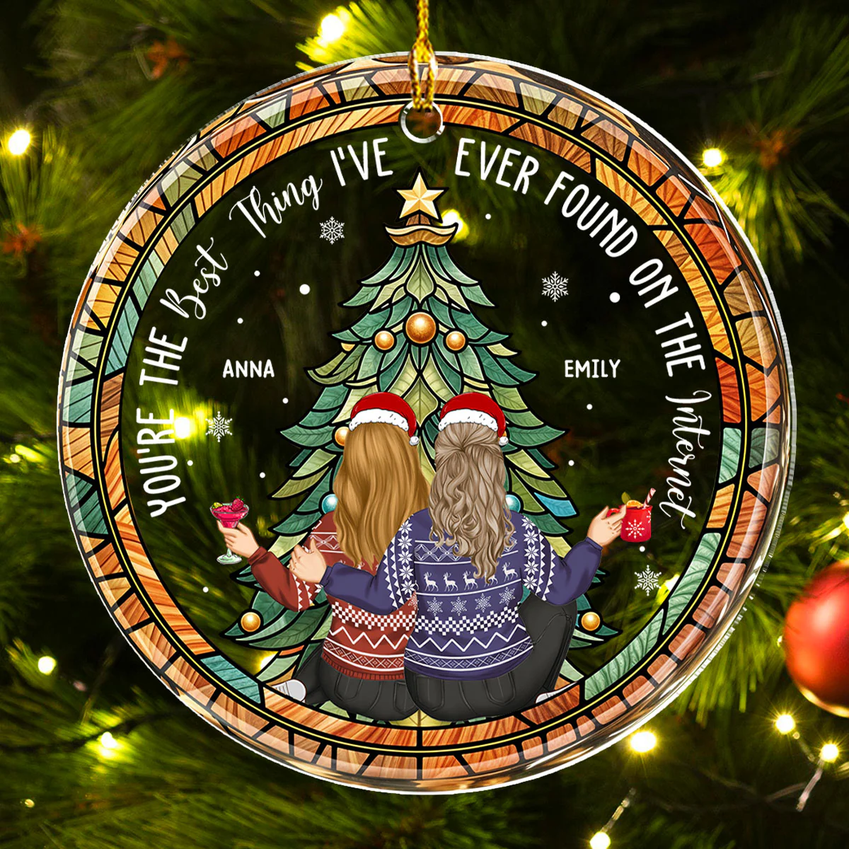 You Are The Only One I Want To Annoy Christmas - Personalized Custom Acrylic Ornament - Image 2