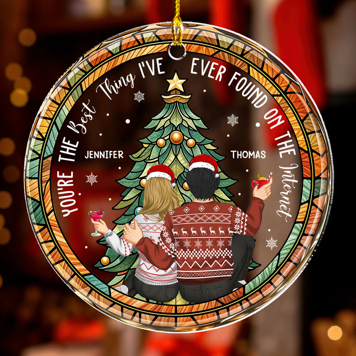You Are The Only One I Want To Annoy Christmas - Personalized Custom Acrylic Ornament - Image 3