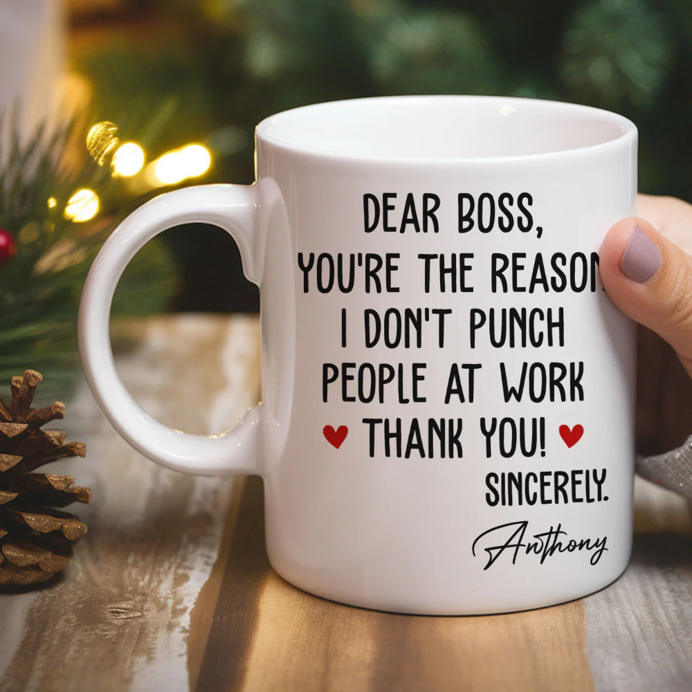 You Are The Reason - Personalized Custom Coffee Mug - Image 3