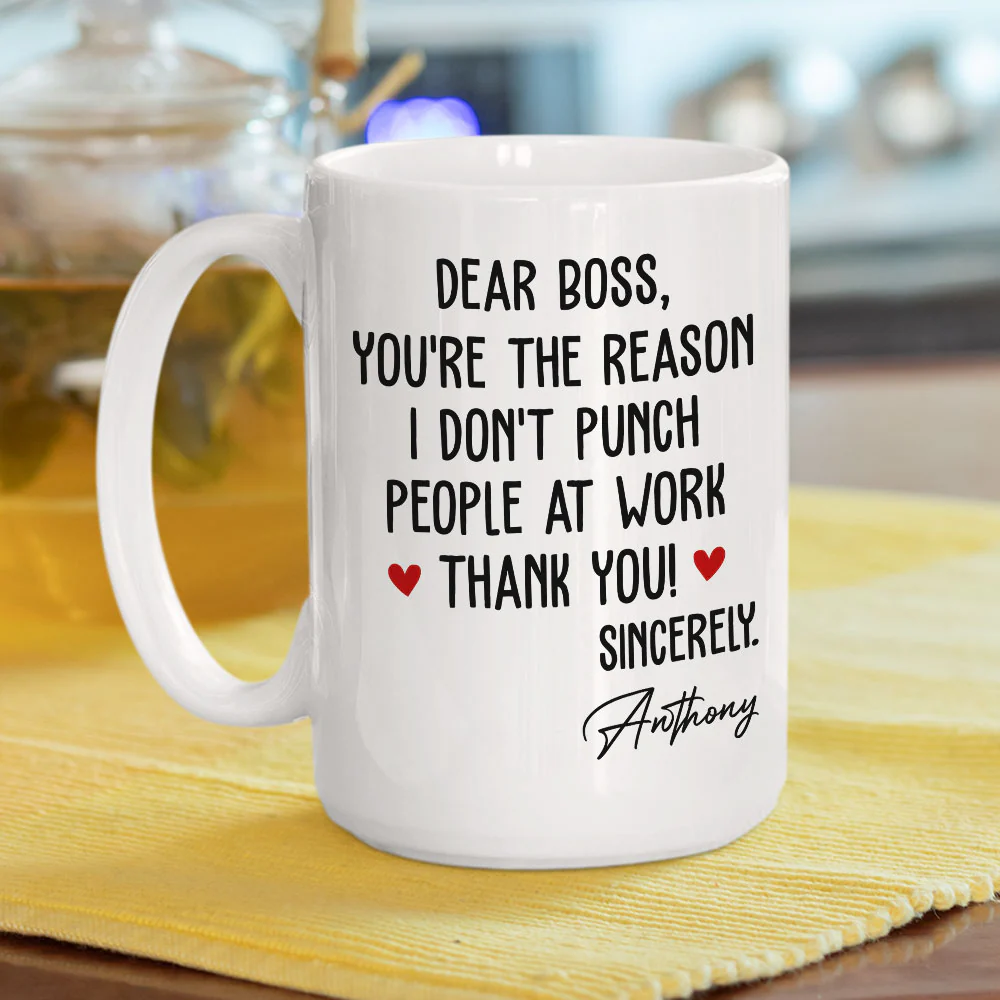 You Are The Reason - Personalized Custom Coffee Mug - Image 5