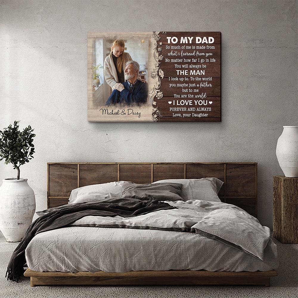 You Are The World - Personalized Custom Photo Canvas - Image 4
