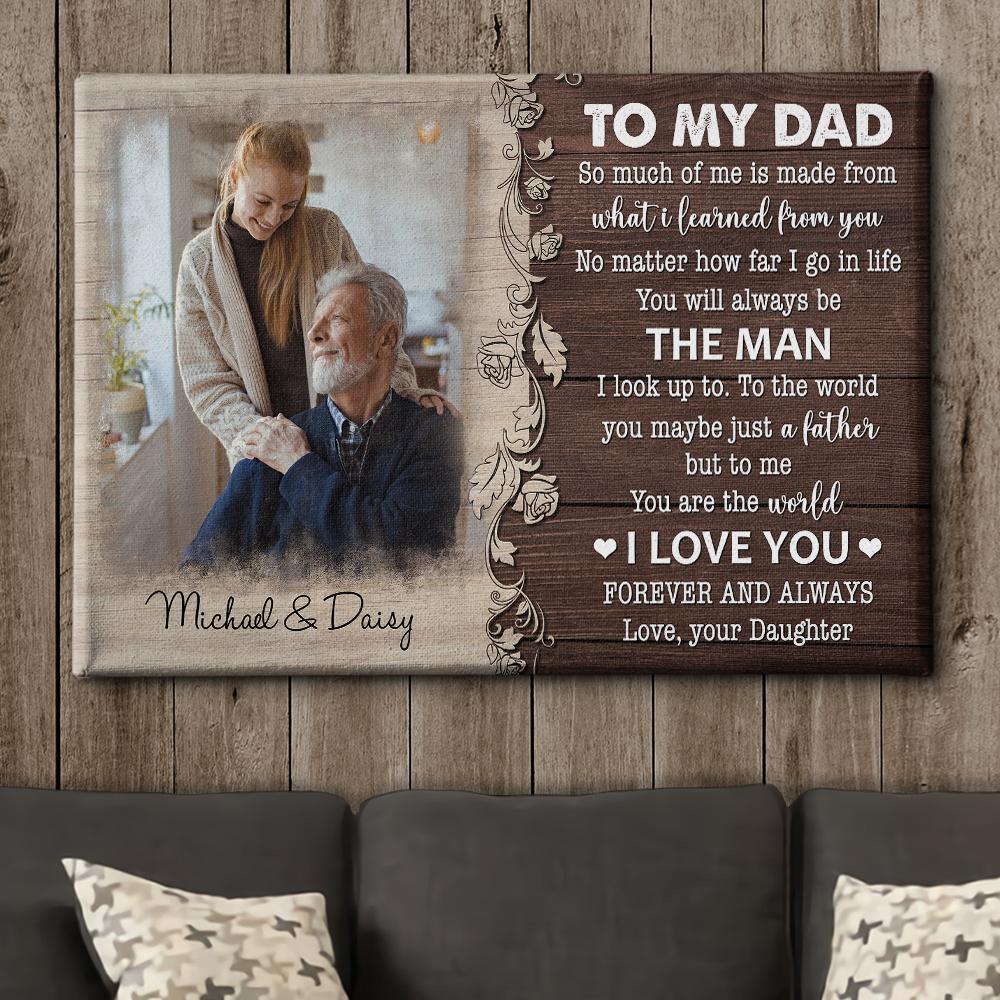 You Are The World - Personalized Custom Photo Canvas - Image 5