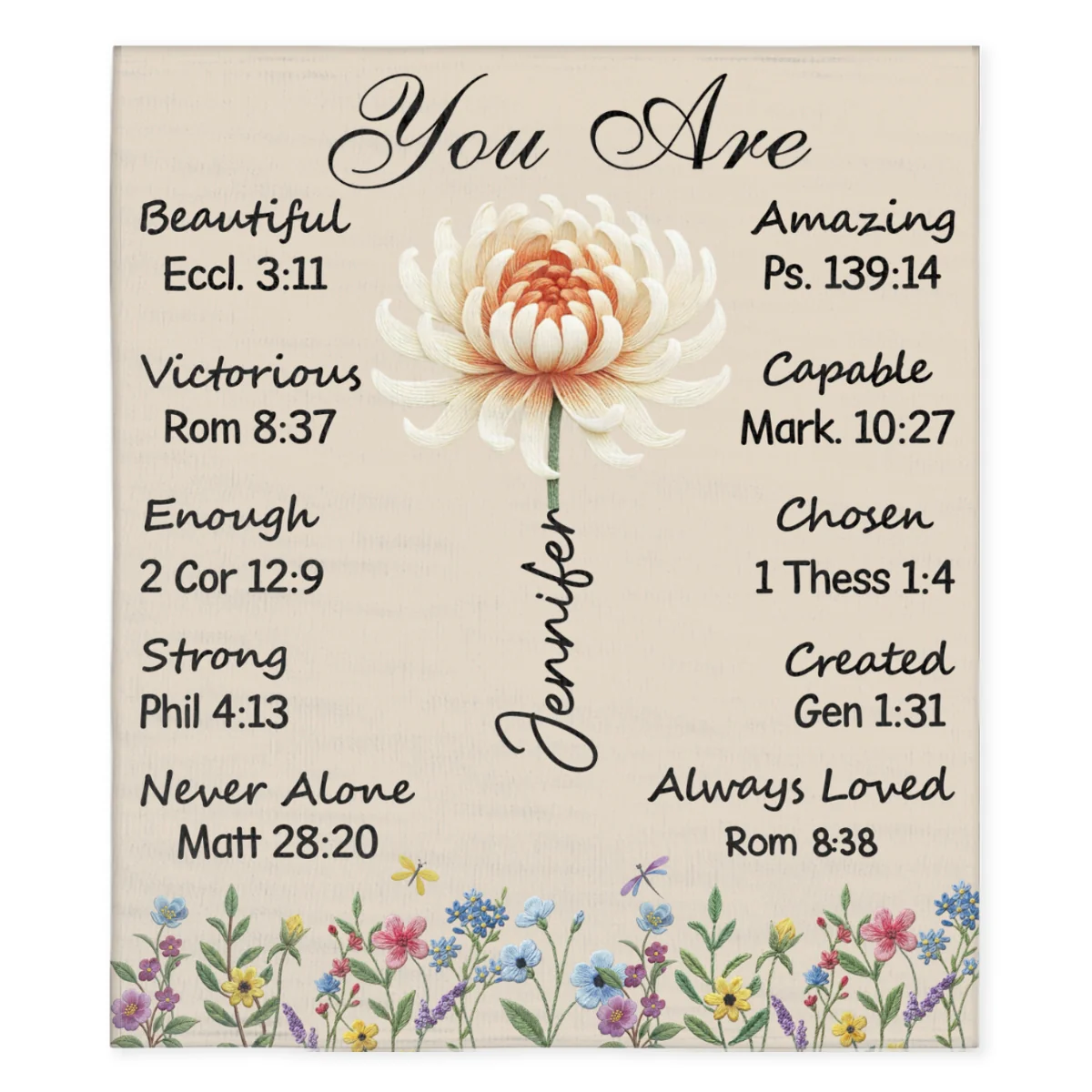 You Are Victorious Bible - Personalized Custom Fleece Blanket - Image 5