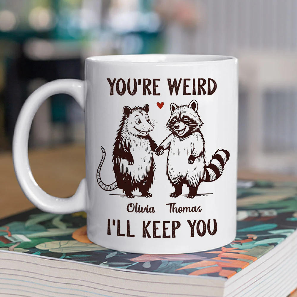 You Are Weird - Personalized Custom Coffee Mug - Image 2