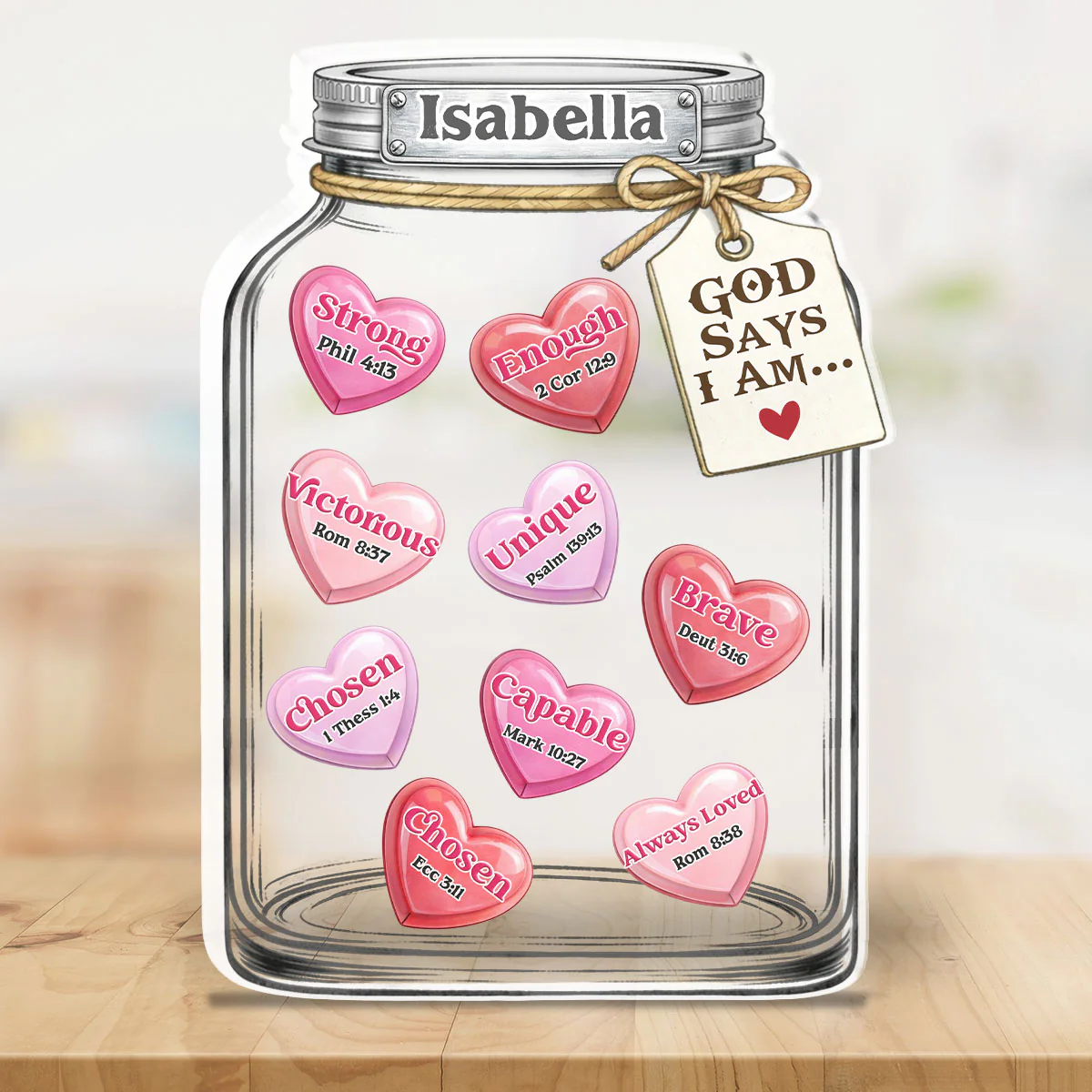 You Are Who God Says You Are - Personalized Custom Acrylic Plaque 