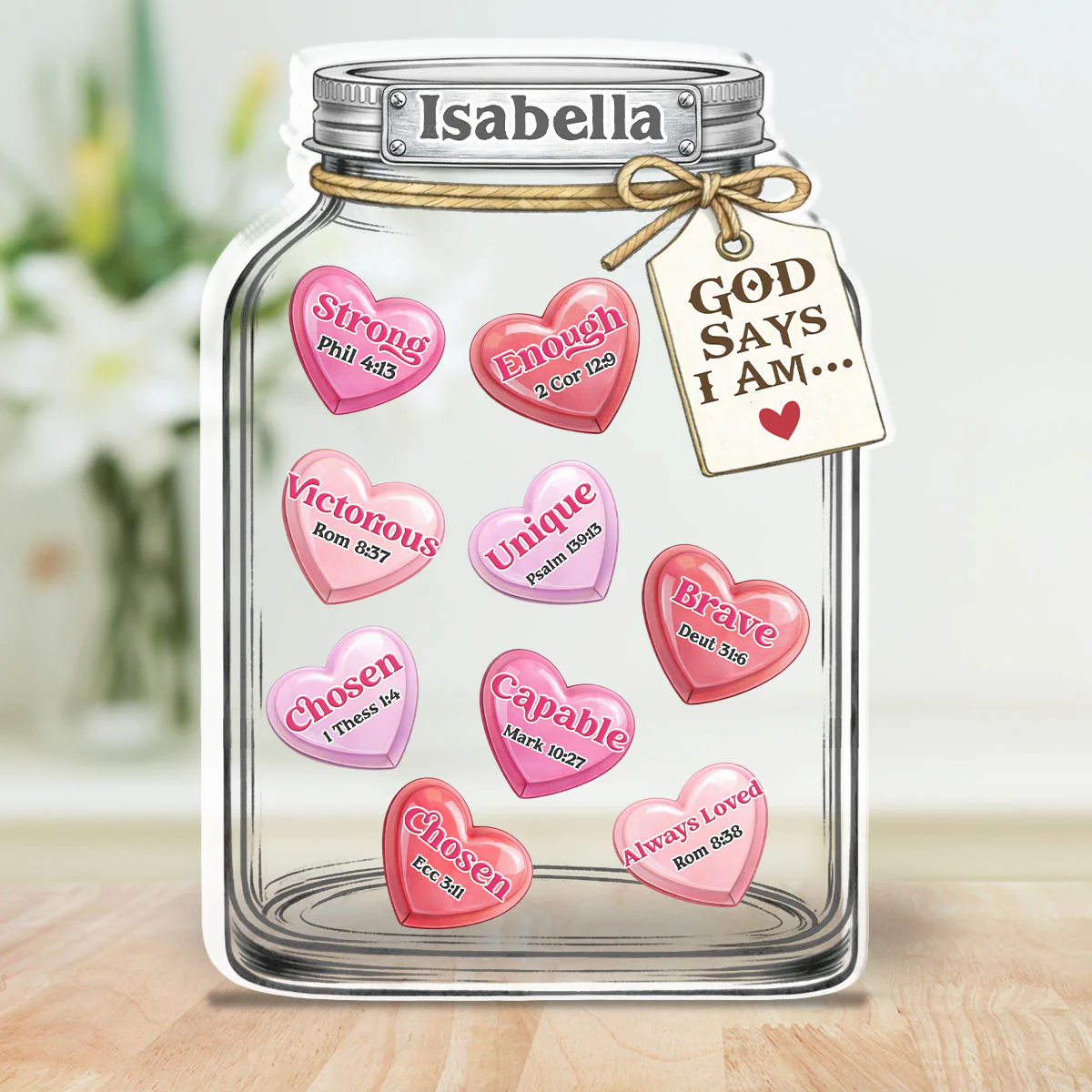 You Are Who God Says You Are - Personalized Custom Acrylic Plaque  - Image 2