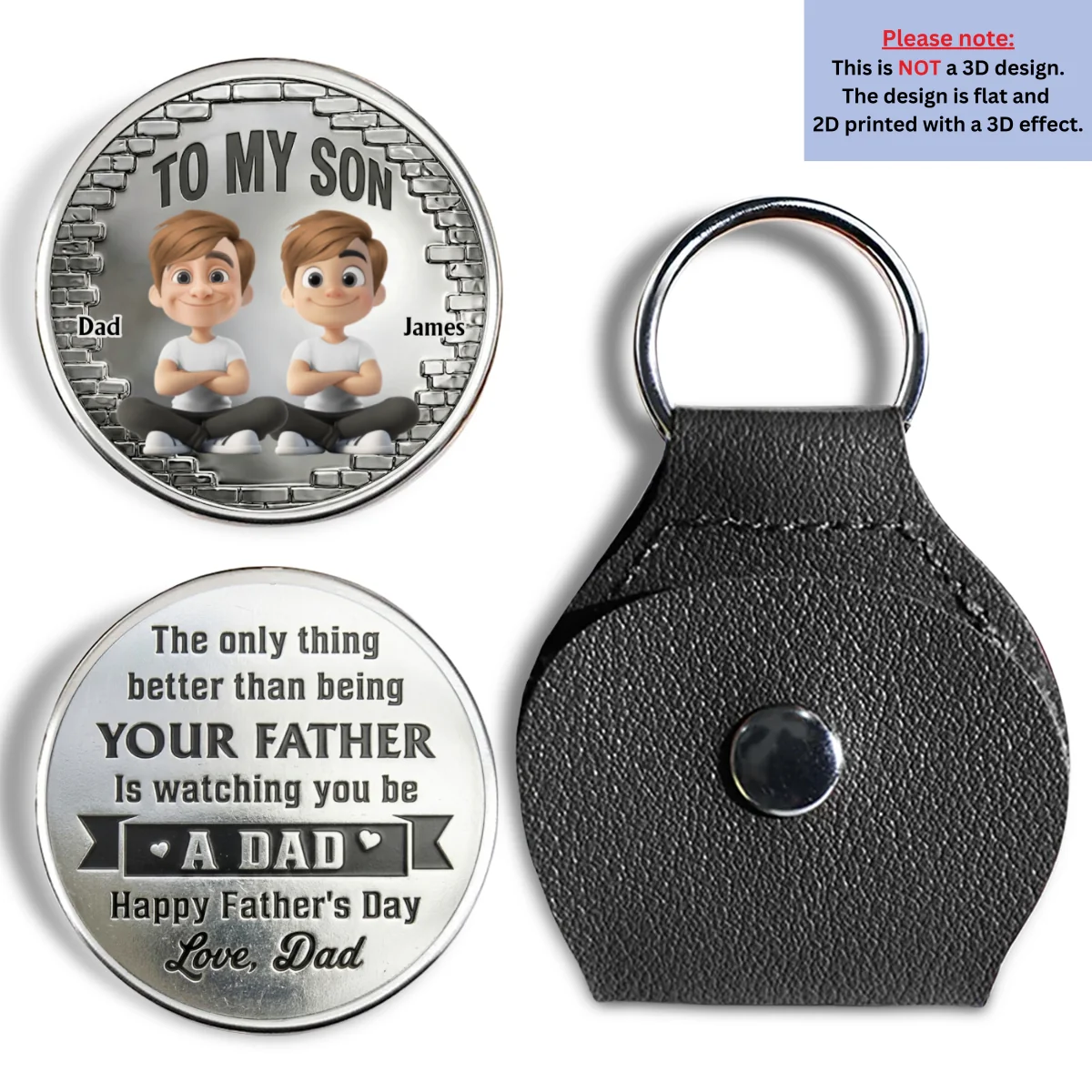 You Be A Dad Cartoon Version - Personalized Custom Pocket Hug - Image 8
