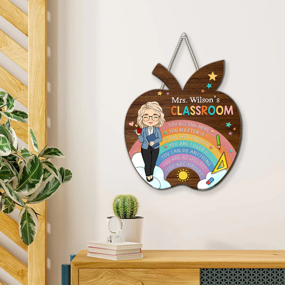 You Belong Here  - Personalized Custom Wood Sign - Image 2