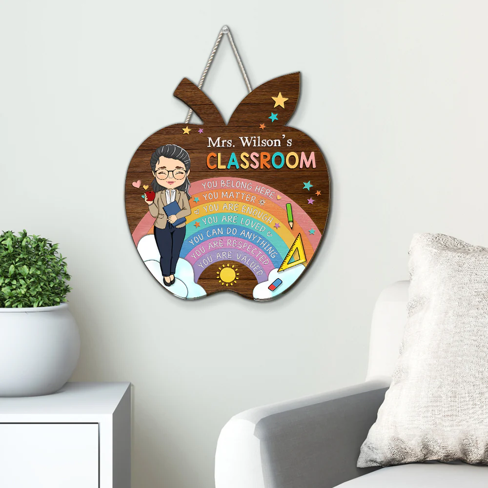 You Belong Here  - Personalized Custom Wood Sign - Image 4