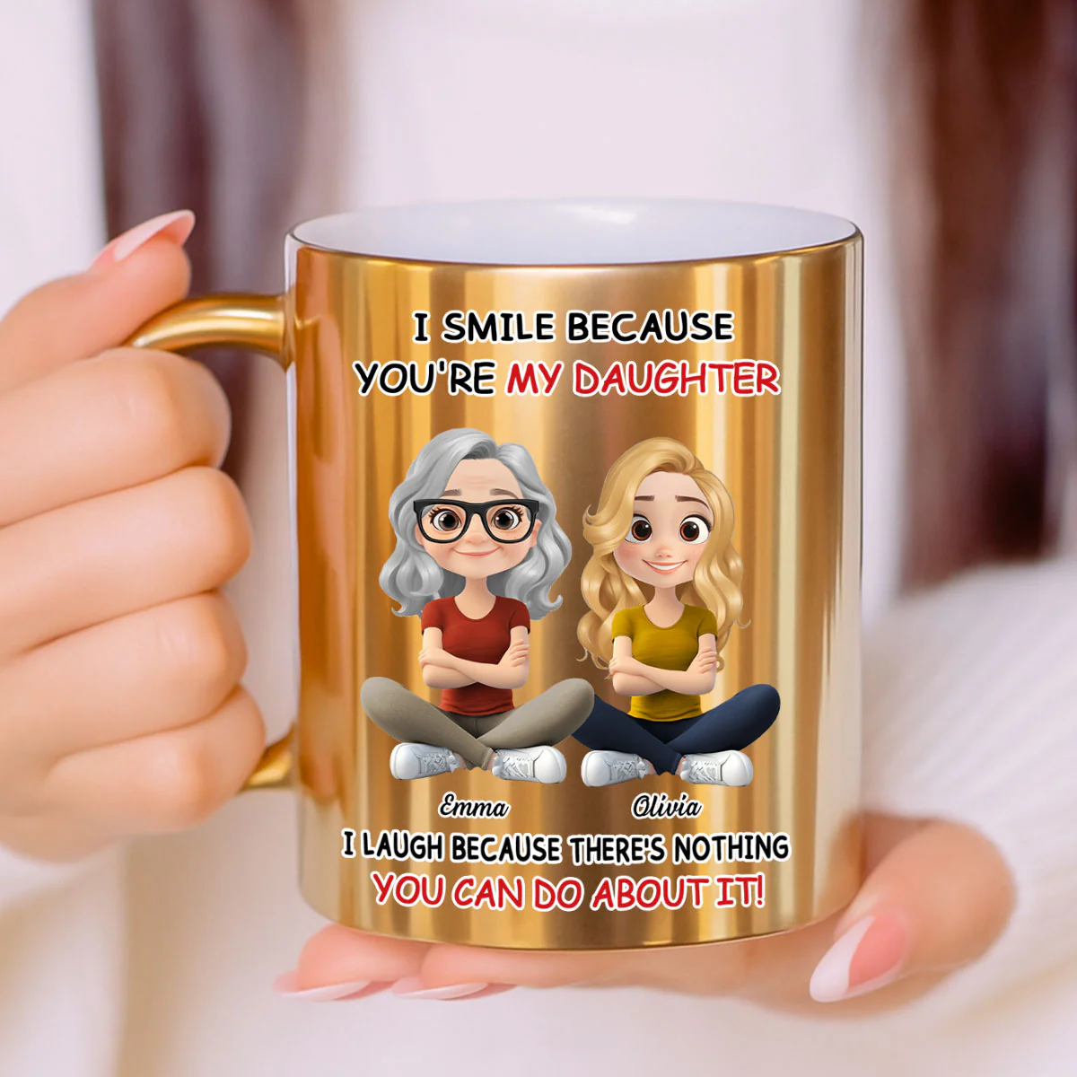 You Can Do About  It - Personalized Custom Metallic Mug - Image 3