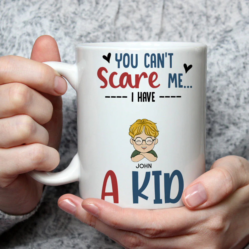 You Cant Scare Me I Have Kids - Personalized Custom Coffee Mug - Image 3
