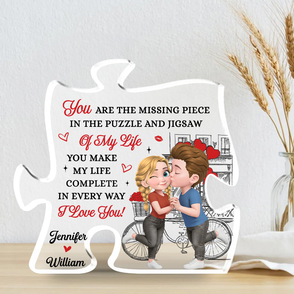 You Complete Every Part Of Me - Personalized Custom Acrylic Plaque - Image 2