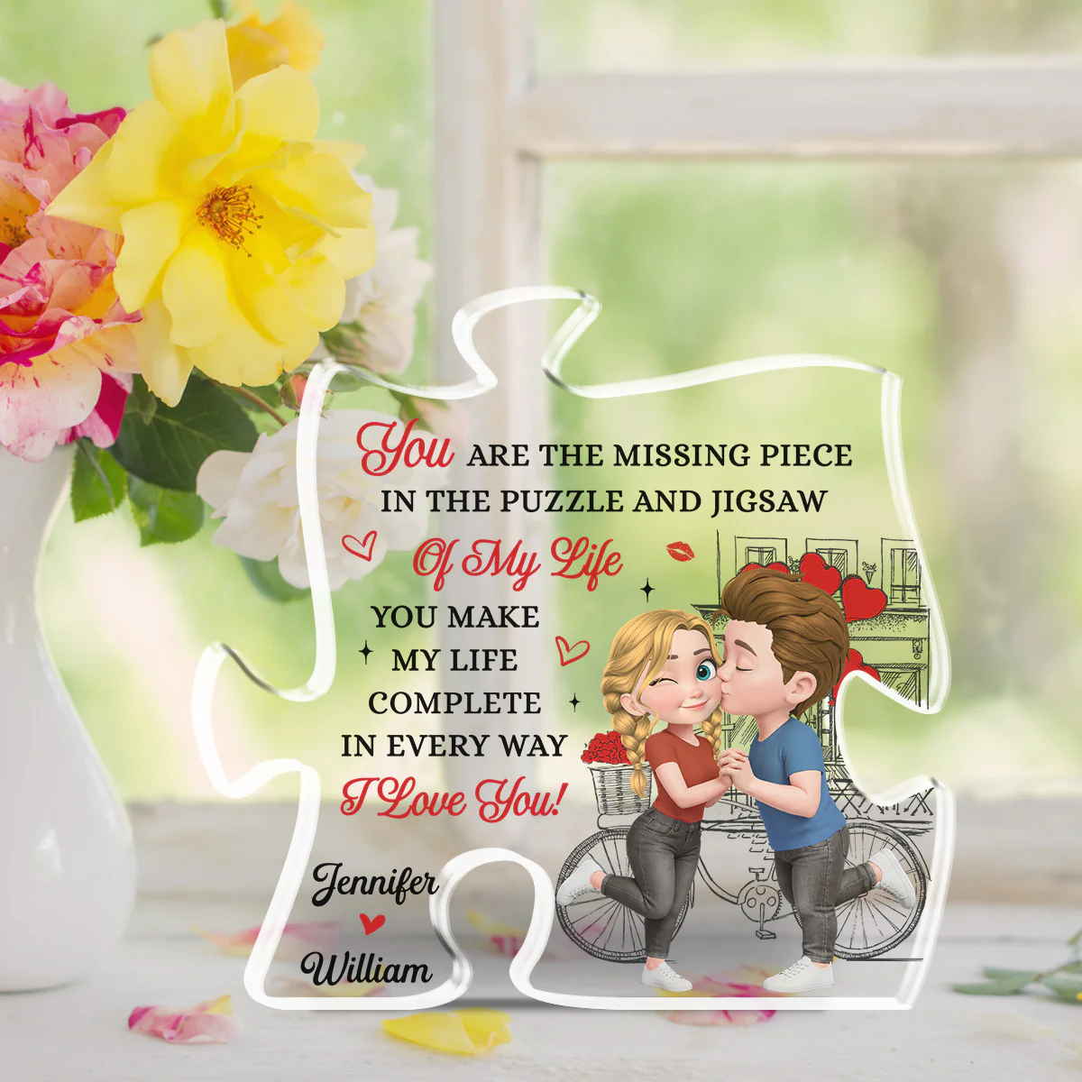 You Complete Every Part Of Me - Personalized Custom Acrylic Plaque - Image 3